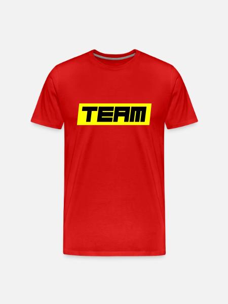 Team - Men's Premium Organic T-Shirt - red