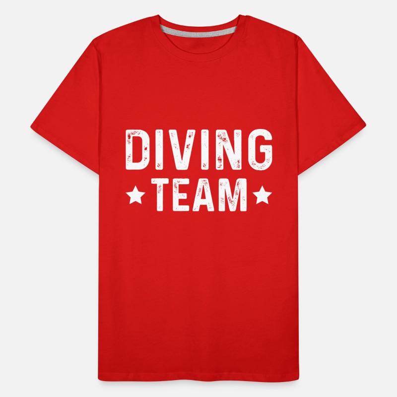 Équipe de plongée T-shirt bio Premium Homme