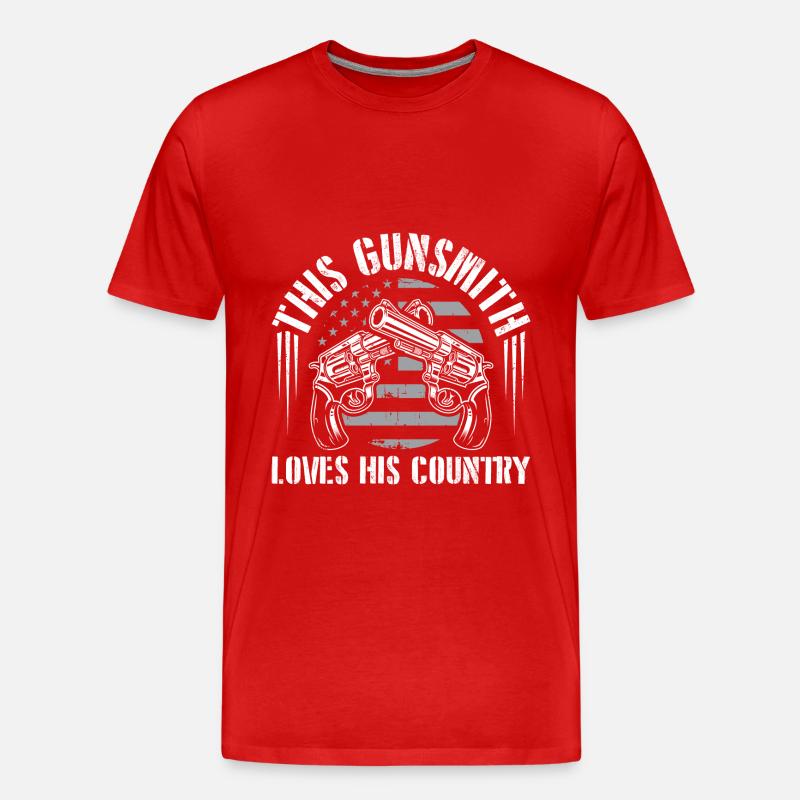 Waffenschmied - Männer Premium Bio T-Shirt - Rot