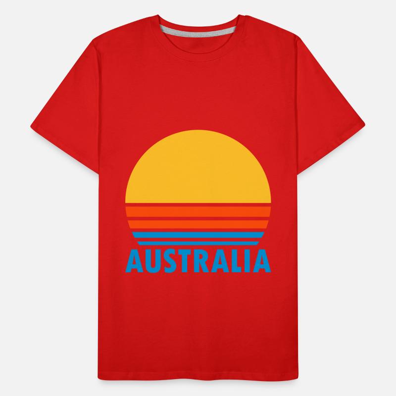 Australia (split sun) Men's Premium Organic T-Shirt