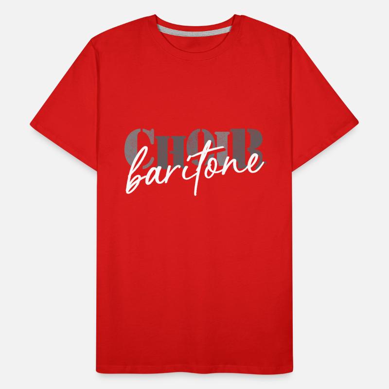 Choir - Baritone singer Men's Premium Organic T-Shirt