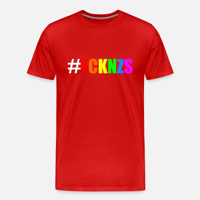 Fck nzs - Männer Premium Bio T-Shirt - Rot