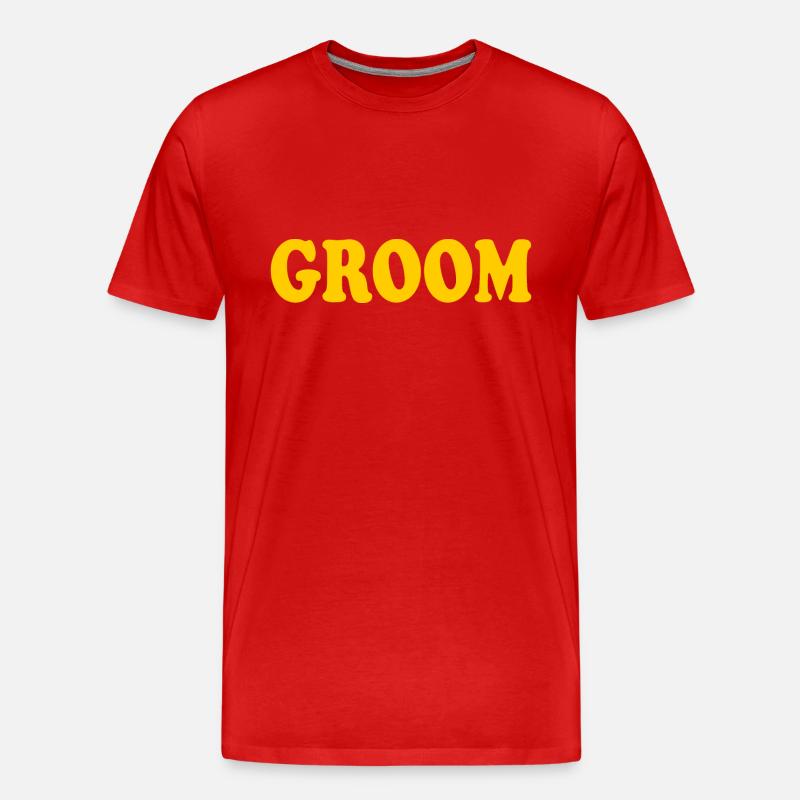 Groom - Männer Premium Bio T-Shirt - Rot