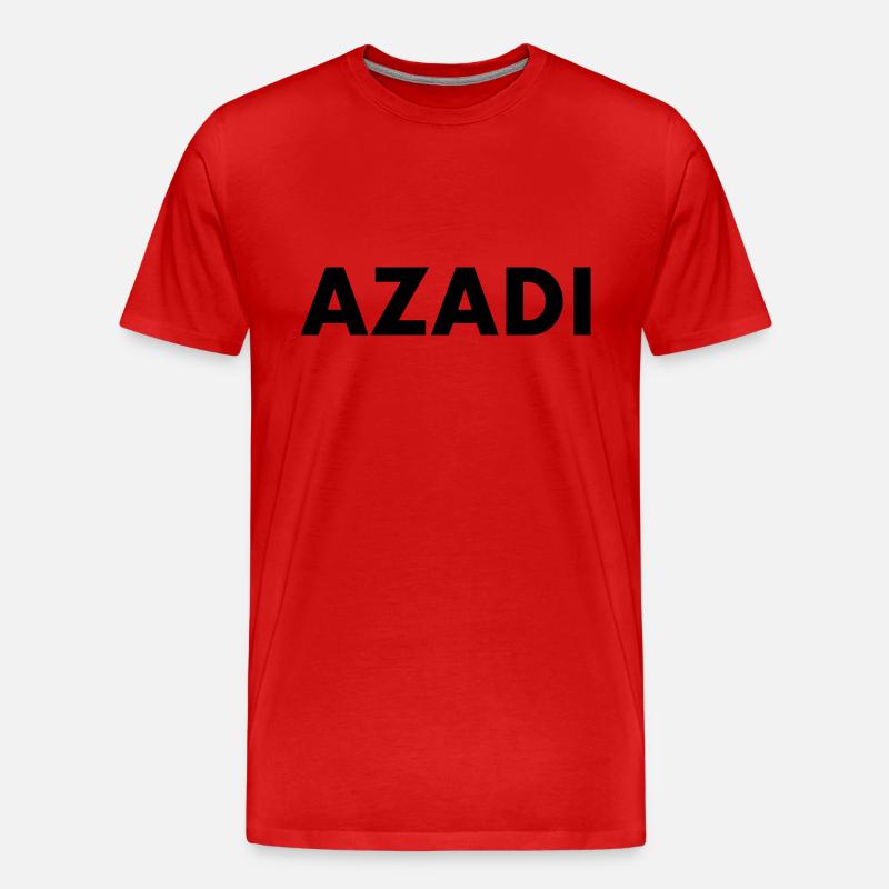 Azadi - Männer Premium Bio T-Shirt - Rot