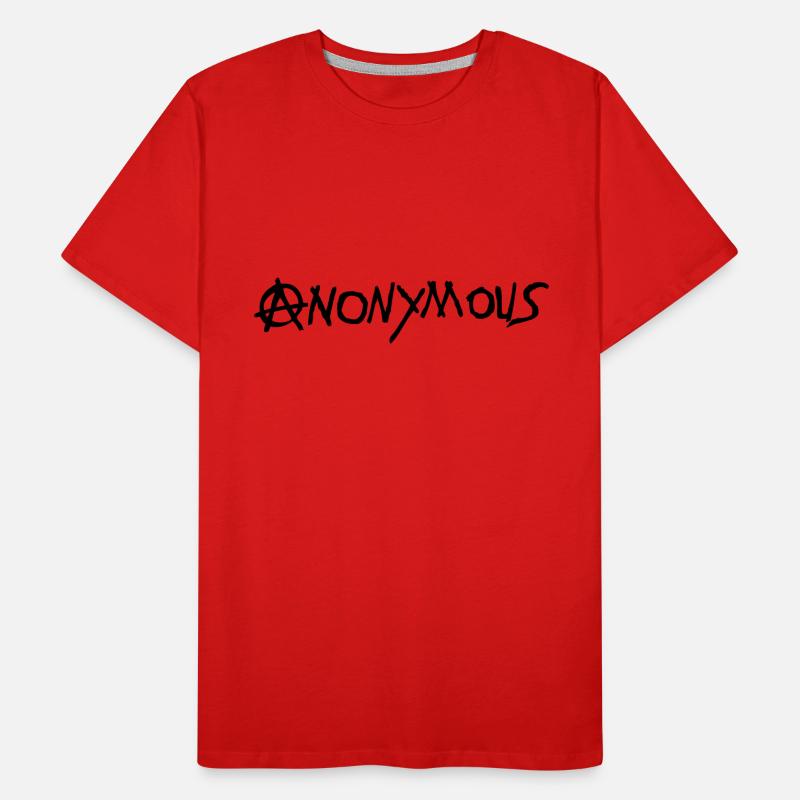 Anarchie-Logo anonymous1 Männer Premium Bio T-Shirt