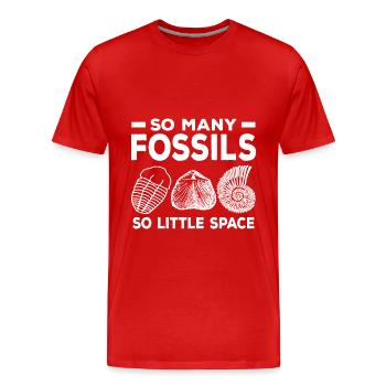 Collectionneurs de fossiles - T-shirt bio Premium Homme - rouge - Devant - Damien (186cm)