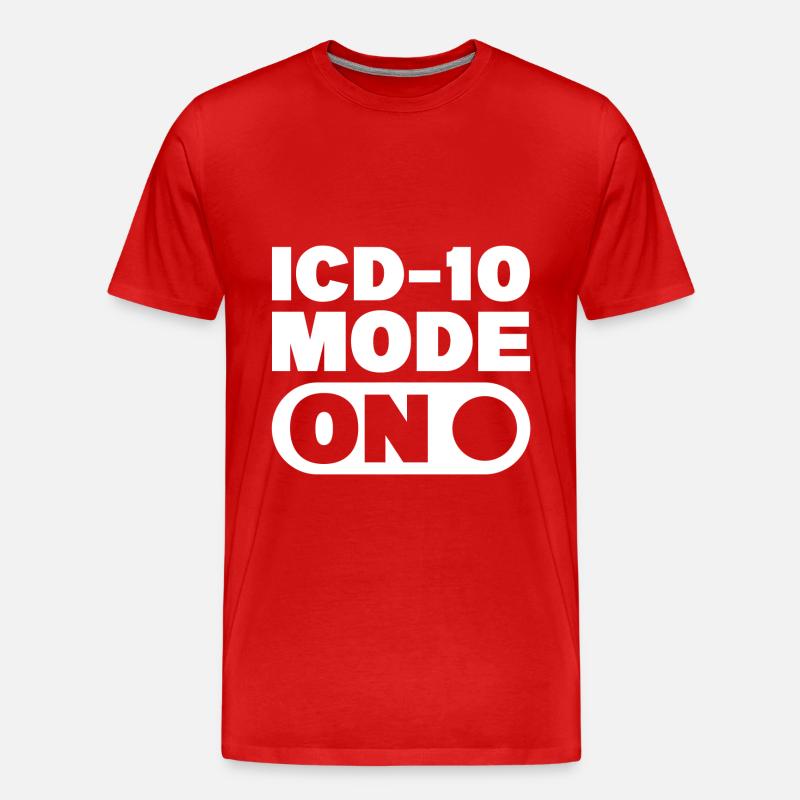 Medizinischer Kodierer - Männer Premium Bio T-Shirt - Rot