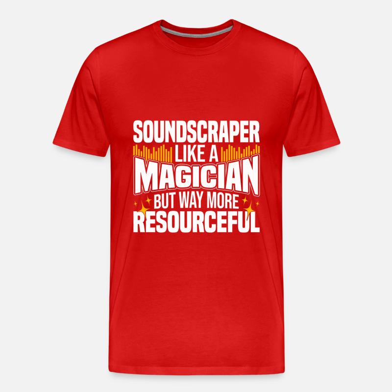 Tontechniker - Männer Premium Bio T-Shirt - Rot