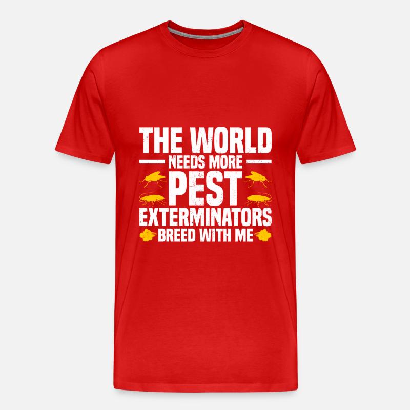 Pest Control - Männer Premium Bio T-Shirt - Rot