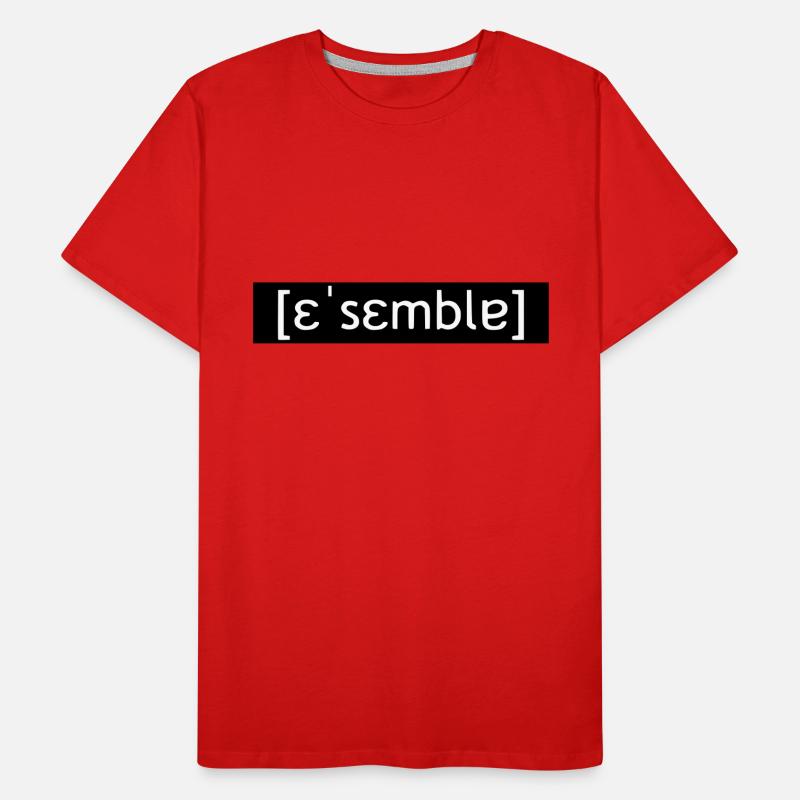ASSEMBLER LAUTSCHRIFT - SIMPLE Men's Premium Organic T-Shirt