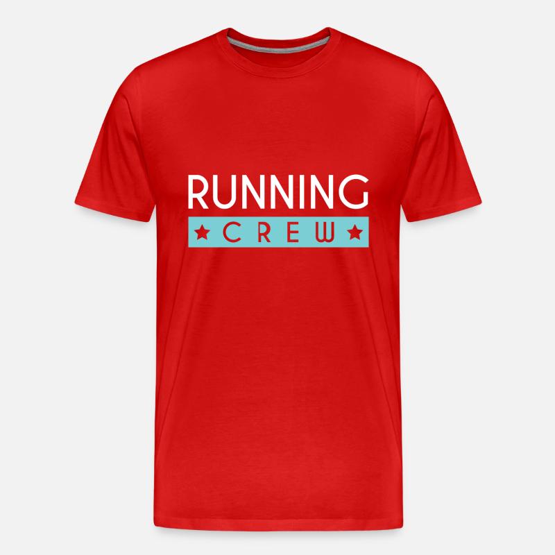 Running Crew - Männer Premium Bio T-Shirt - Rot