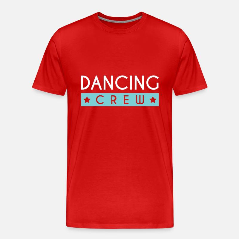 Dancing Crew - Männer Premium Bio T-Shirt - Rot