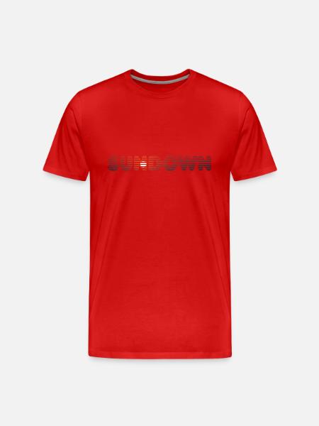Sundown Sonneuntergang - Männer Premium Bio T-Shirt - Rot