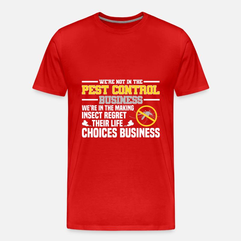 Schädlingsbekämpfer - Männer Premium Bio T-Shirt - Rot