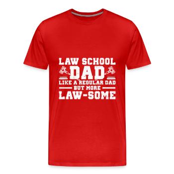 Anwalt - Männer Premium Bio T-Shirt - Rot - Vorne - Damien (186cm)