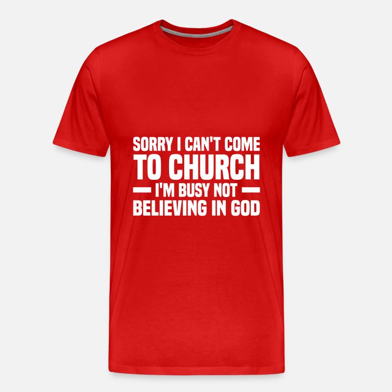 Atheismus - Männer Premium Bio T-Shirt - Rot