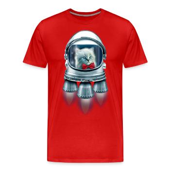 CASANOVA À L'ESPACE - T-shirt bio Premium Homme - rouge - Devant - Damien (186cm)