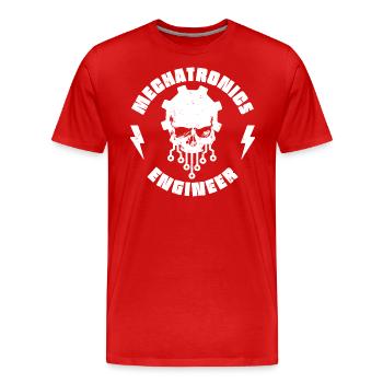 Mechatroniker - Männer Premium Bio T-Shirt - Rot - Vorne - Damien (186cm)