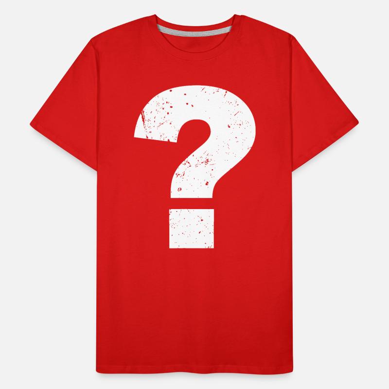 Point d’interrogation drôle Point d’interrogation T-shirt bio Premium Homme
