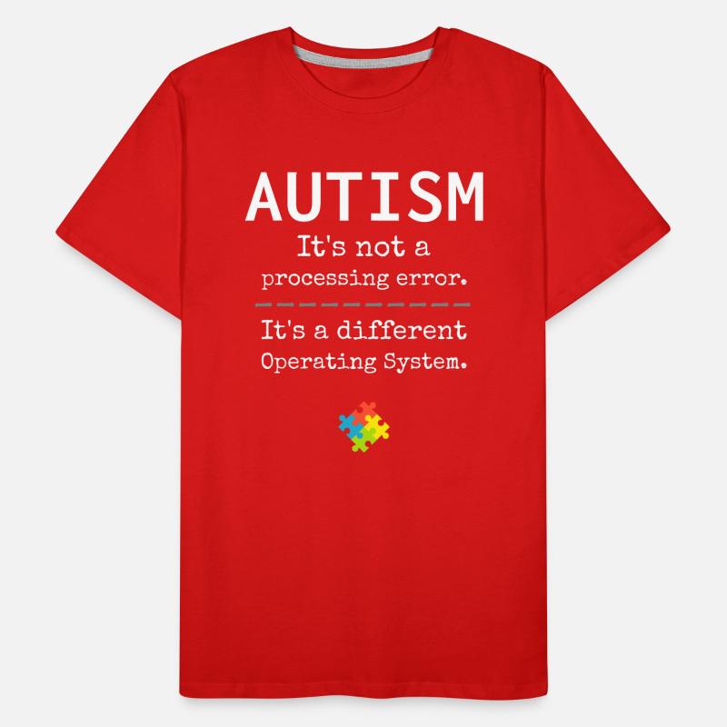 Sensibilisation à l’autisme: c’est un système d’exploitation différent T-shirt bio Premium Homme
