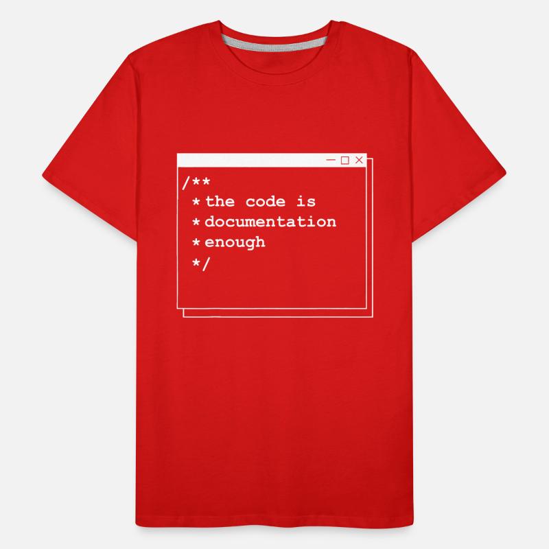 Le code suffit | Nerd de la programmation informatique T-shirt bio Premium Homme