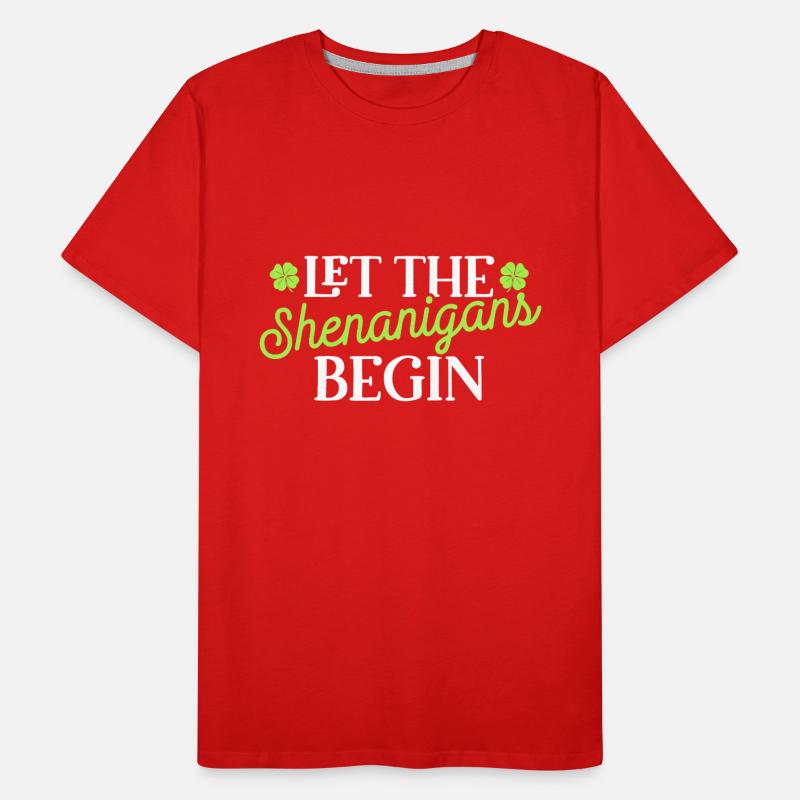 Que la Saint-Patrick commence les manigances T-shirt bio Premium Homme