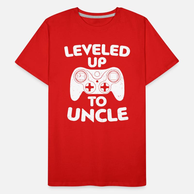 Mens Leveled Up To Uncle - Future Uncle Gift Men's Premium Organic T-Shirt
