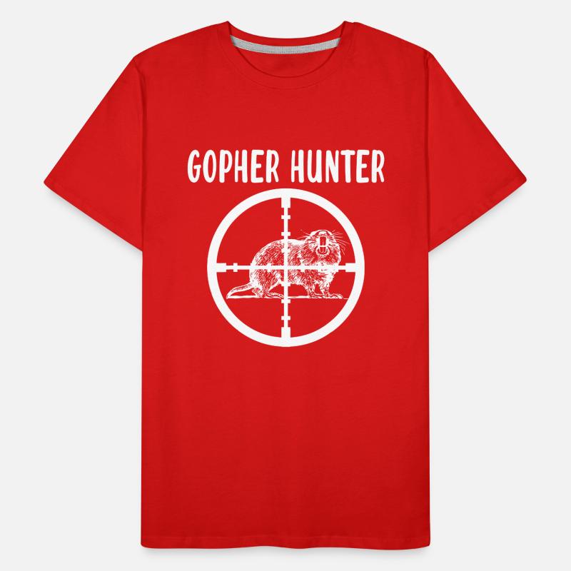 Gopher Hunter, Rat and Mouse Control Expert Men's Premium Organic T-Shirt