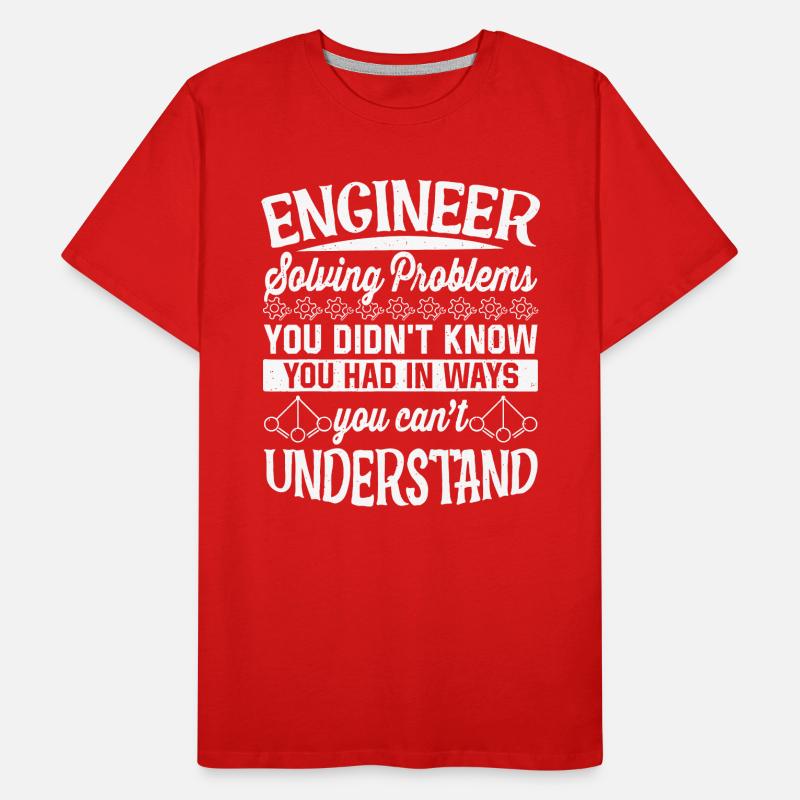 Engineer Solving Problems Men's Premium Organic T-Shirt