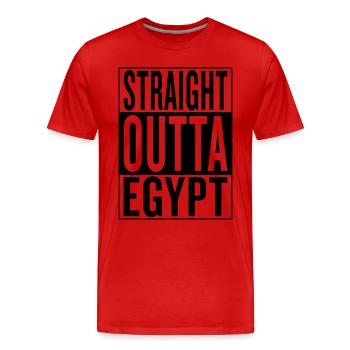 Egypt - Men's Premium Organic T-Shirt - red - Front - Damien (186cm)
