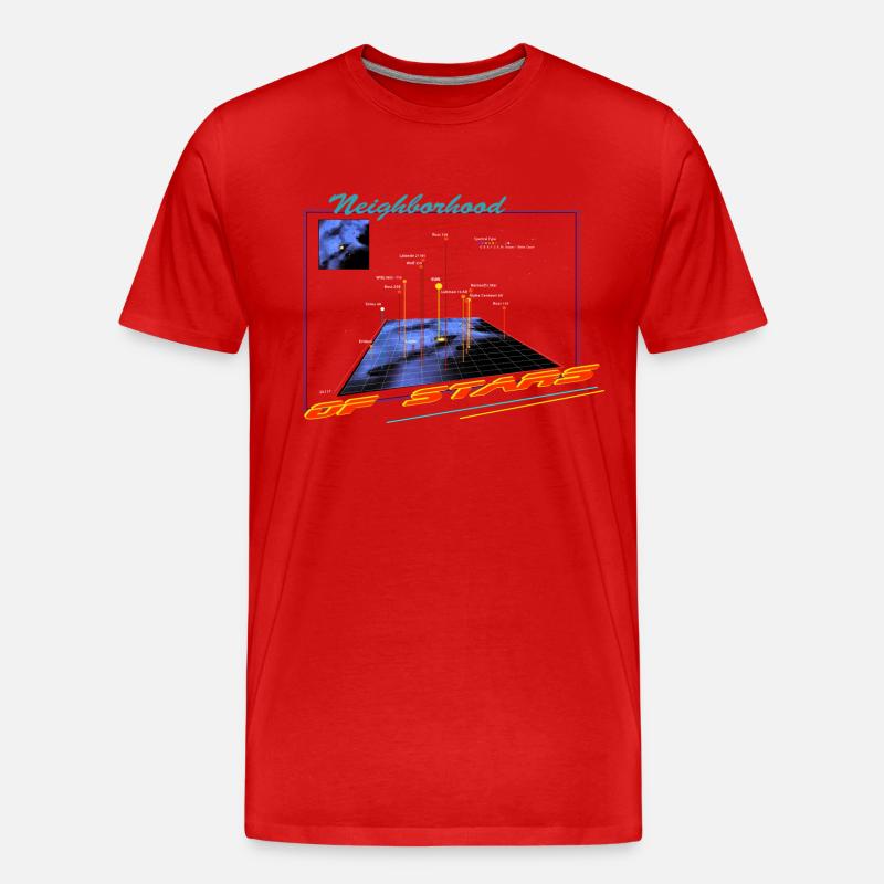 kosmische nachbarschaft - Männer Premium Bio T-Shirt - Rot