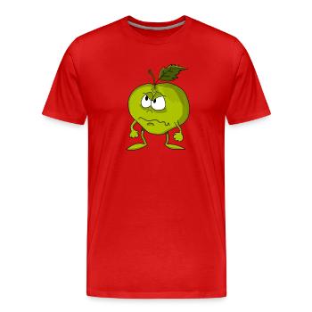 Mad apple - Men's Premium Organic T-Shirt - red - Front - Damien (186cm)