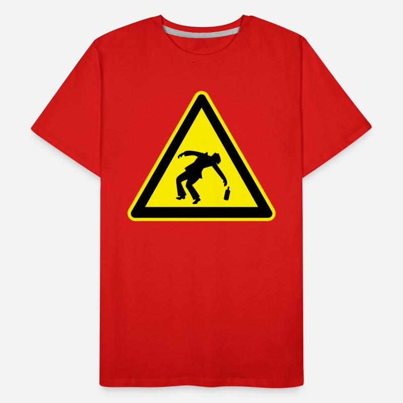 Caution Drunk Men's Premium Organic T-Shirt