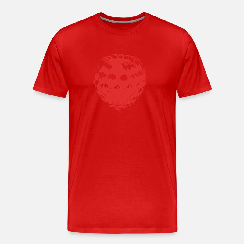 Himbeere - Männer Premium Bio T-Shirt - Rot