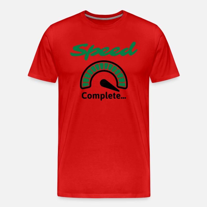 Speed Complete... - Männer Premium Bio T-Shirt - Rot