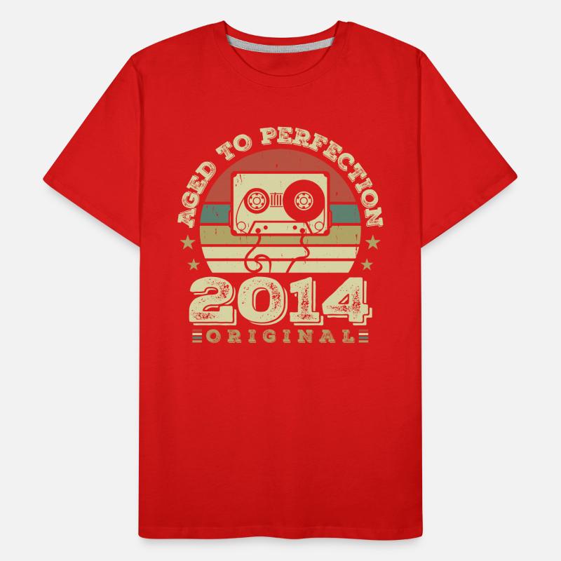 Original Vintage Jubiläums-Geschenkidee 2014 Männer Premium Bio T-Shirt