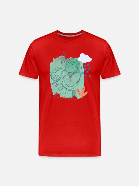 Diseño de Shrek Todo el mundo necesita un poco de Shrek - Camiseta orgánica premium hombre - 