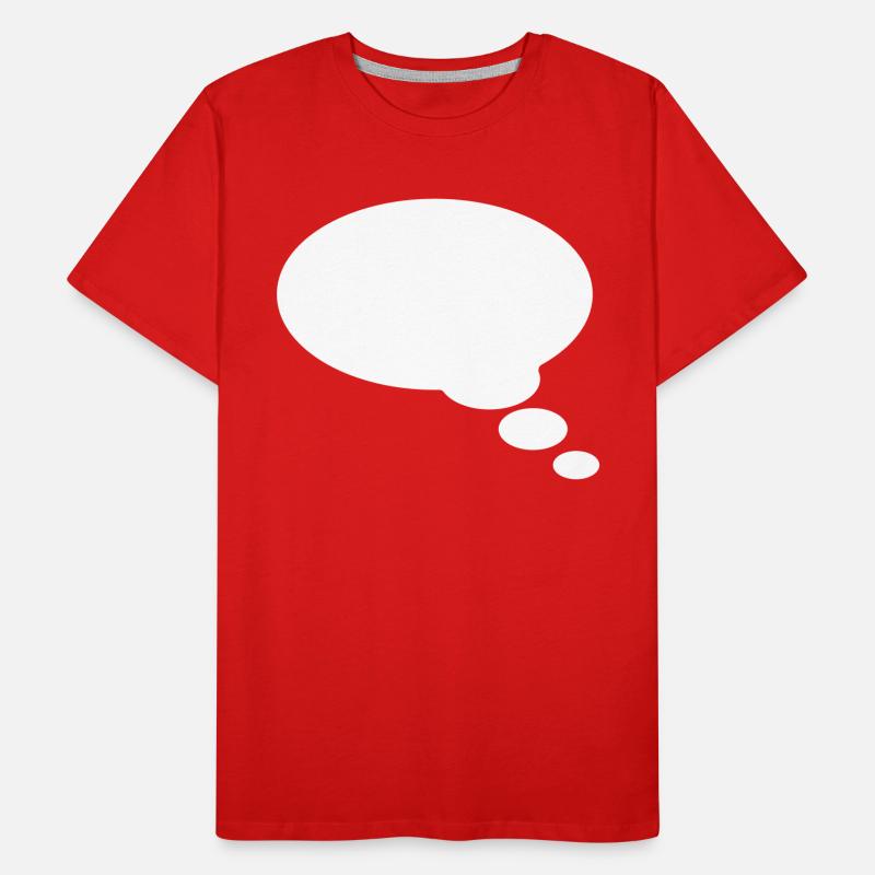 Sprechblase, Textblase, Comic bubble, Dein Text Männer Premium Bio T-Shirt