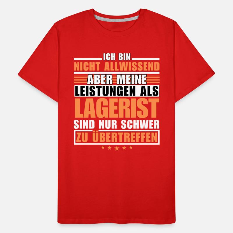 Unrivalled performance as a warehouse clerk Men's Premium Organic T-Shirt