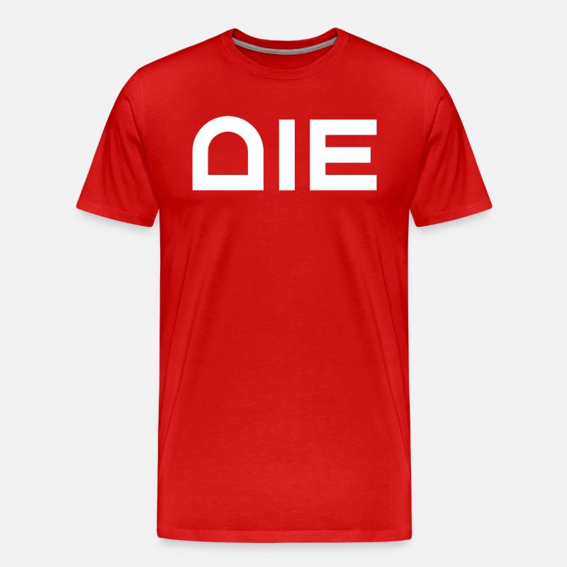 Die - stirb - Männer Premium Bio T-Shirt - Rot