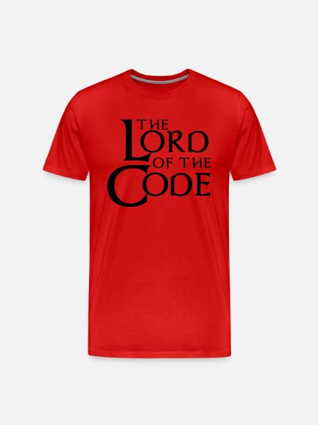 Le Seigneur du Code - T-shirt bio Premium Homme - rouge
