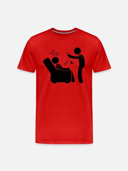 Hypnosis - Hypnotic - Men's Premium Organic T-Shirt - red