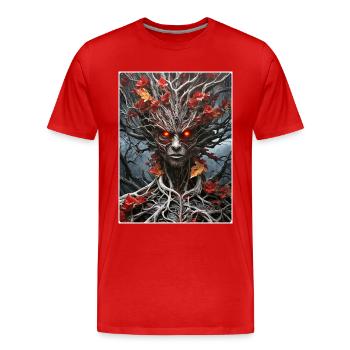 Plantes effrayantes Alien 1.6 - T-shirt bio Premium Homme - rouge - Devant - Damien (186cm)