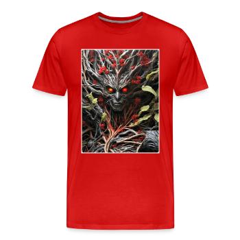 Plantes effrayantes Alien 1.5 - T-shirt bio Premium Homme - rouge - Devant - Damien (186cm)
