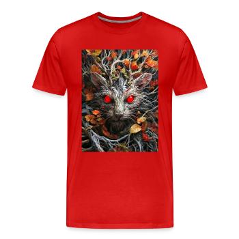 Plantes effrayantes Souris 1.5 - T-shirt bio Premium Homme - rouge - Devant - Damien (186cm)