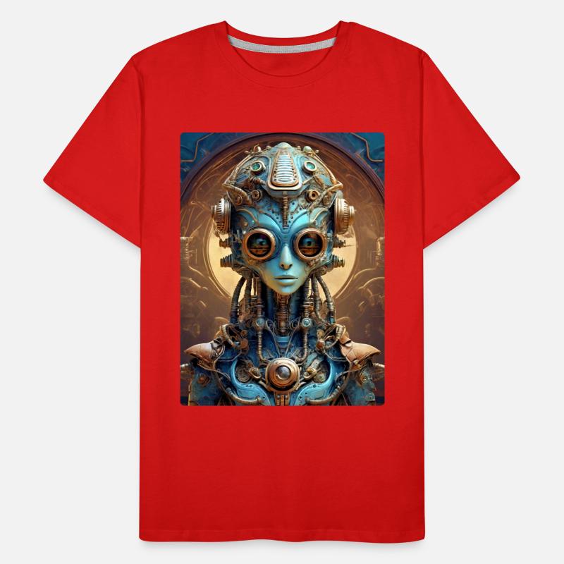 Steampunk Alien 1.5 Männer Premium Bio T-Shirt