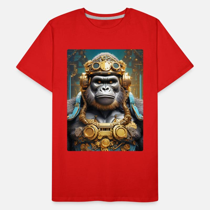 Steampunk Gorilla 1.15 Men's Premium Organic T-Shirt