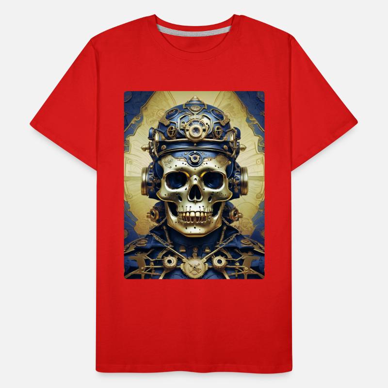 Steampunk Skull 1.3 Men's Premium Organic T-Shirt