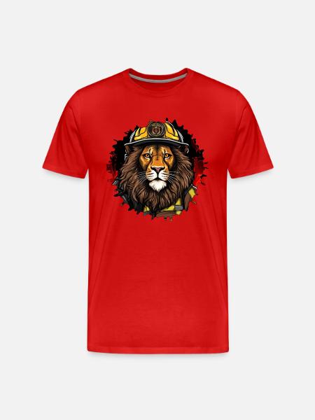 Leuven Fire Brigade - Men's Premium Organic T-Shirt - red