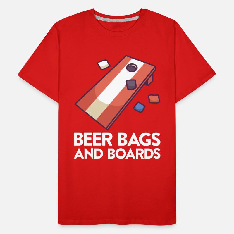 Cornhole Game Corn Hole Outfit with Cornhole Men's Premium Organic T-Shirt
